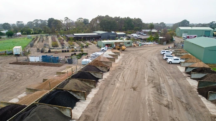 Drone photo of the Mornington Store