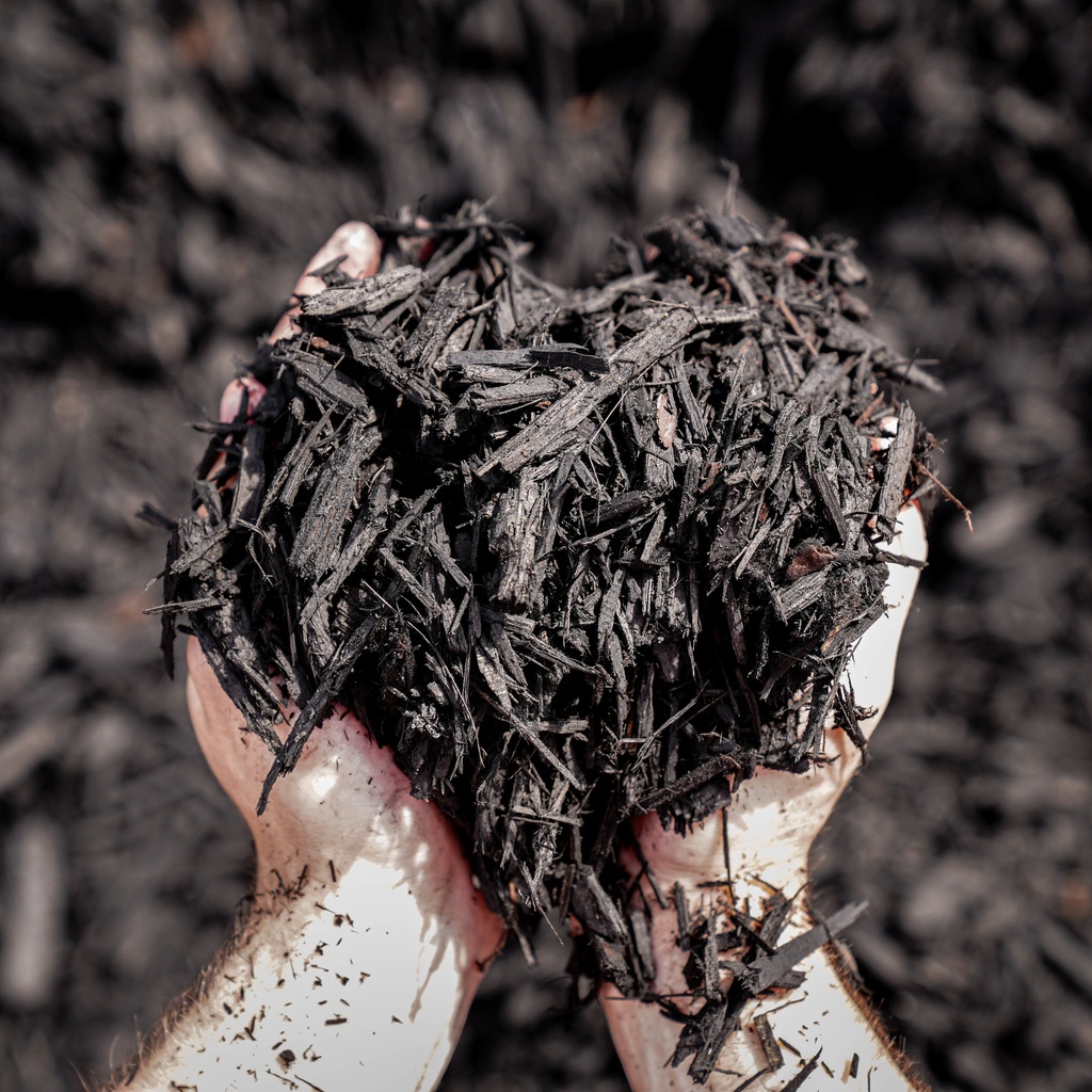 GARDENSURE BLACK WOOD MULCH BAG 50L