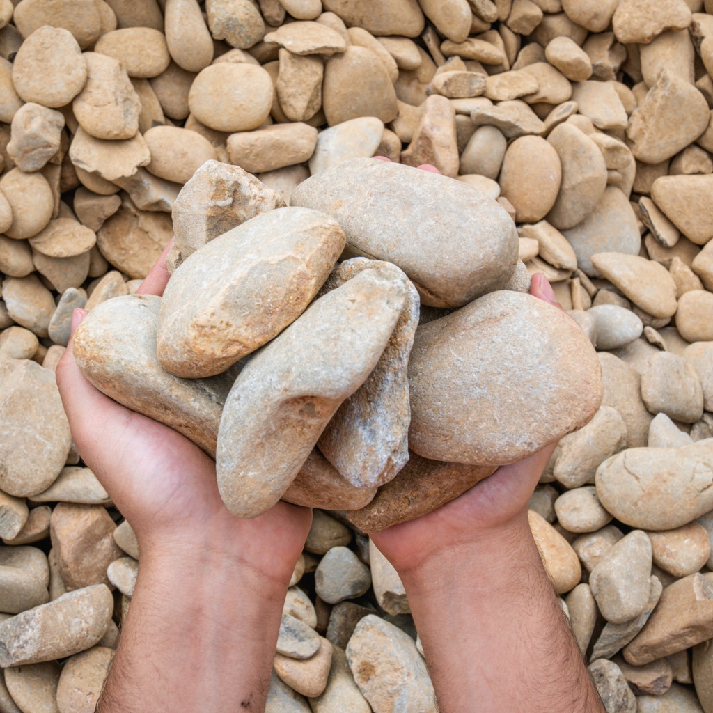 50MM - 150MM PEBBLES COLOURED