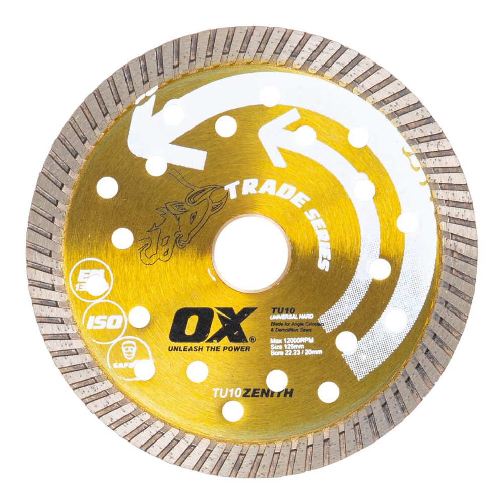 OX TRADE 5" TURBO DIAMOND BLADE - UNIVERSAL/HARD