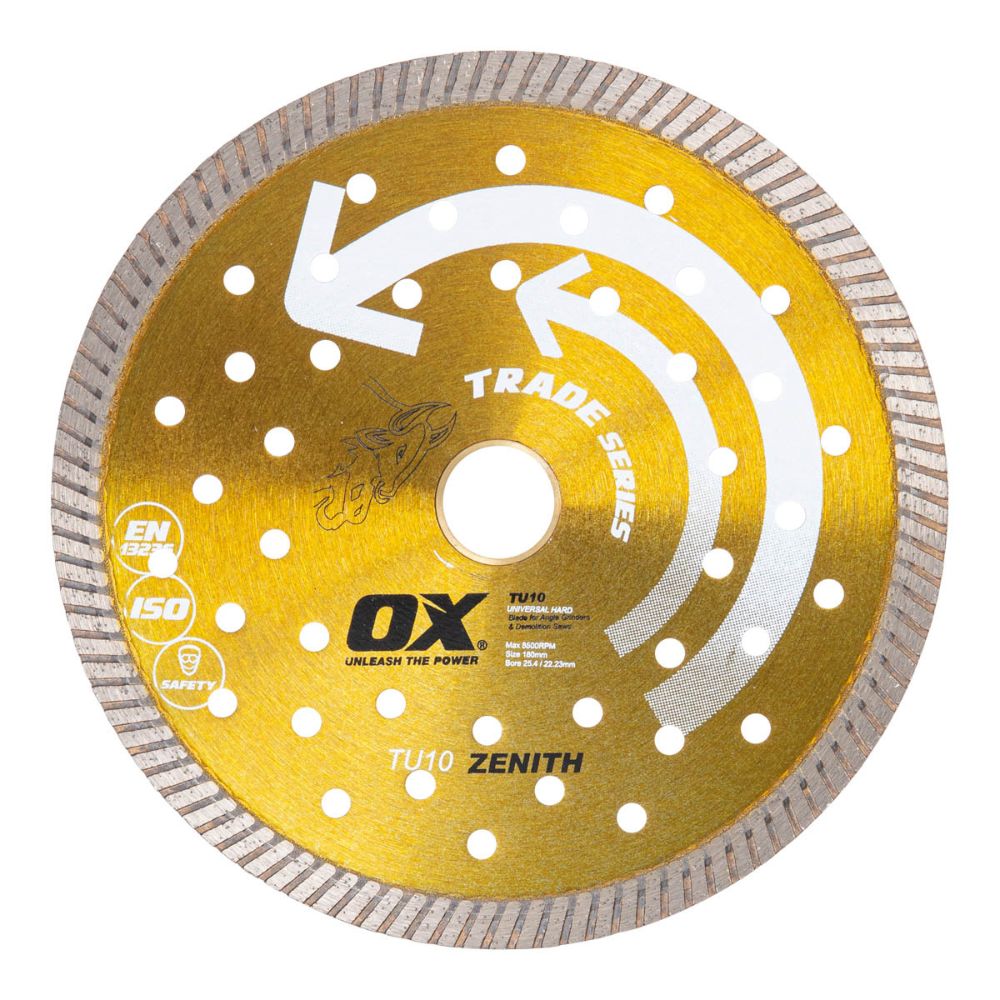 OX TRADE 7" TURBO DIAMOND BLADE - UNIVERSAL/HARD