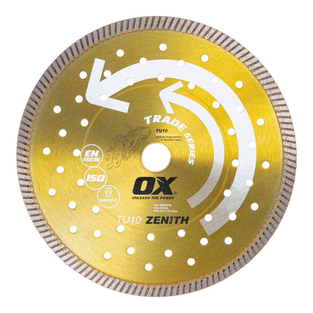 OX TRADE 9" TURBO DIAMOND BLADE - UNIVERSAL/HARD