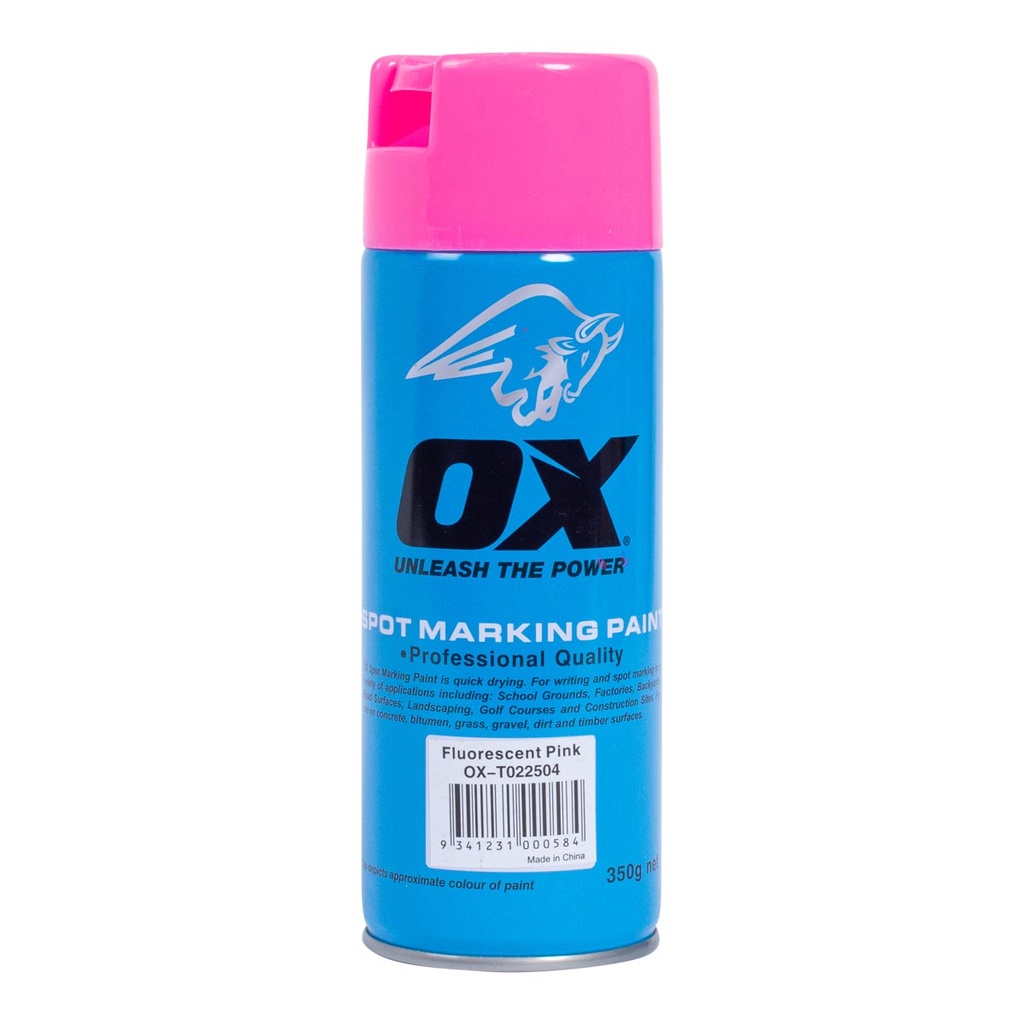 OX TRADE FLURO PINK SPOT MARKING PAINT