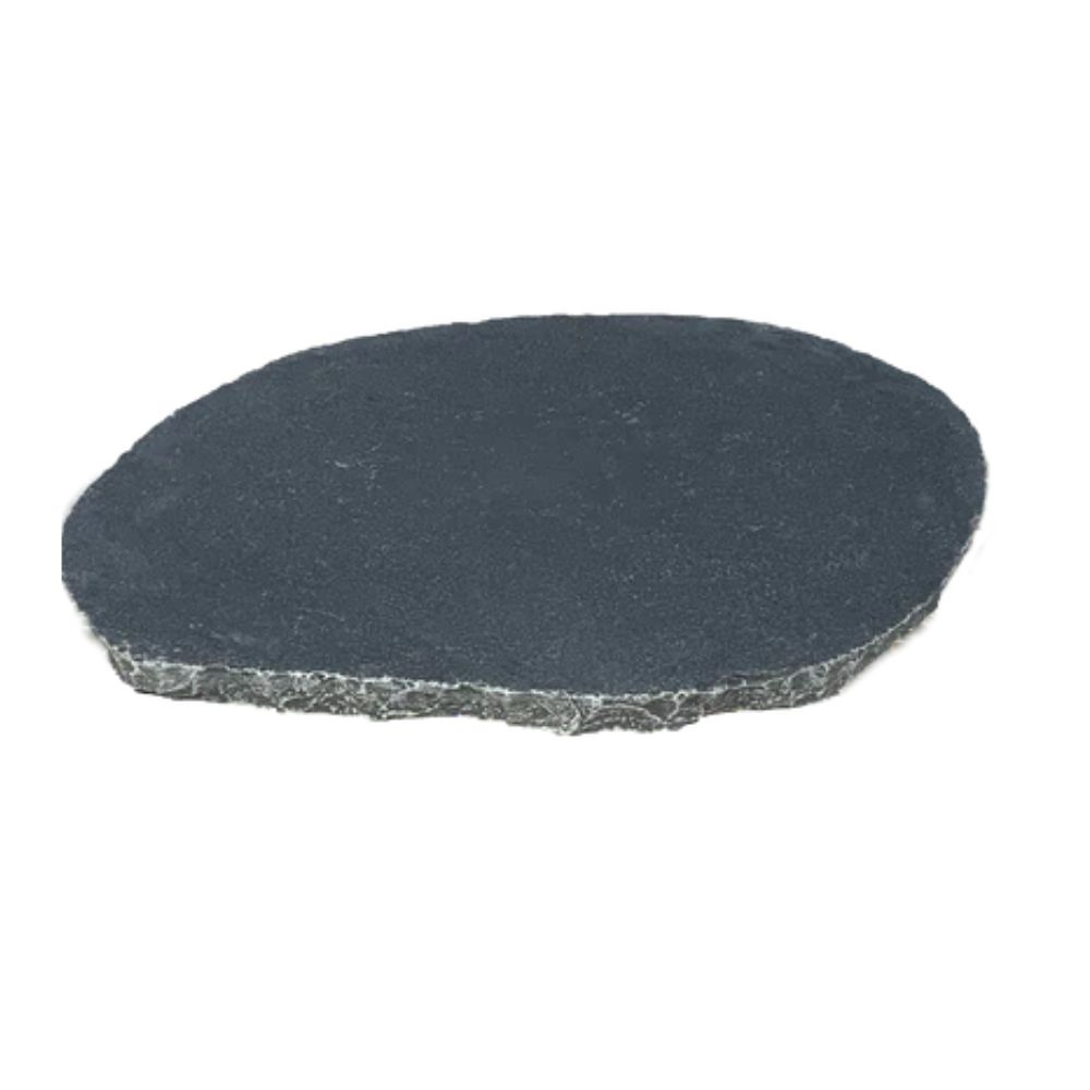 LIMESTONE STEPPING STONE BLACK MEDIUM 500-600mm