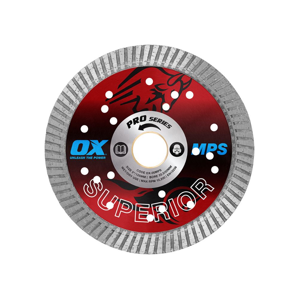 OX PROFESSIONAL MPS 5" TURBO DIAMOND BLADE