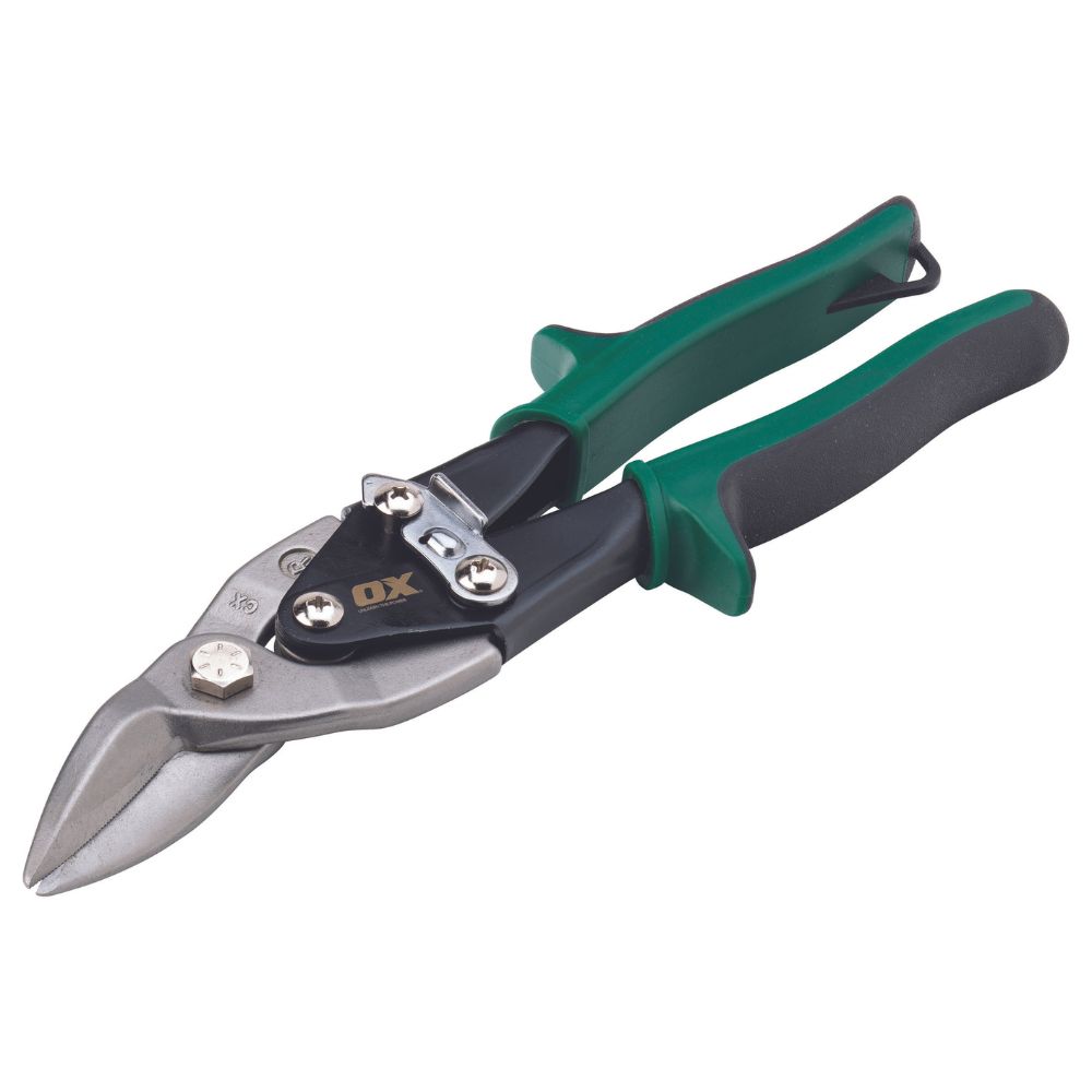 OX PRO AVIATION SNIPS WITH HOLSTER - RIGHT CUT (GREEN)