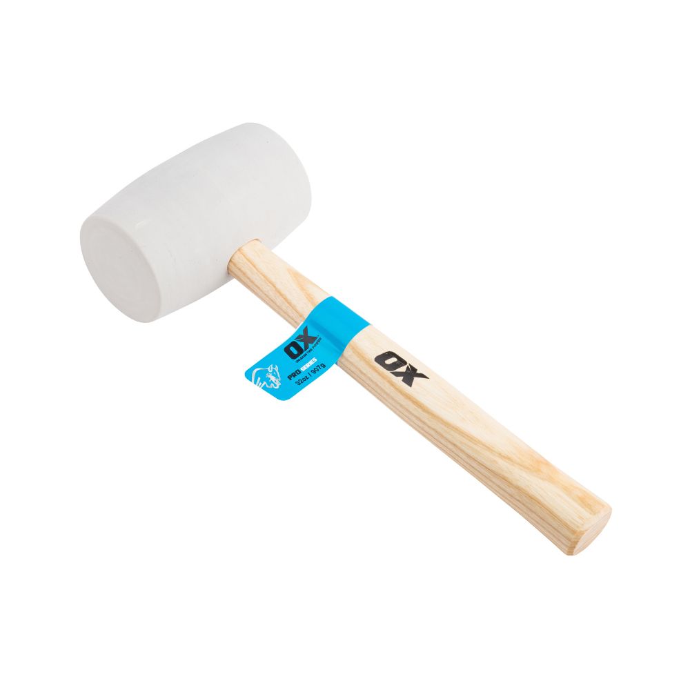 OX PRO WHITE RUBBER MALLET - 32OZ / 907G