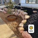 GARDENSURE BLACK WOOD MULCH BAG 50L