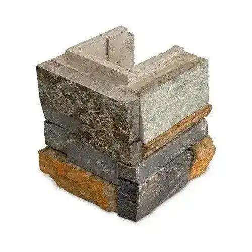 BLOCSMART GRAMPIANS LIMESTONE HALF END BLOCK - RIGHT CORNER 165X202X202