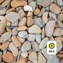 25MM - 40MM ALPINE RIVER PEBBLES - BAG