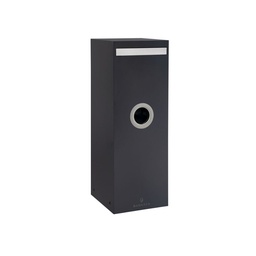 [320068] BANKSIA PILLAR LETTERBOX BLACK