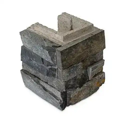 [321214] BLOCSMART NEWCASTLE LIMESTONE HALF END BLOCK - LEFT CORNER 165X202X202