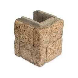[321226] BLOCSMART SORRENTO GRANITE HALF END BLOCK - LEFT CORNER 165X202X202