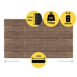 [321375] CONCRETE SLEEPER STANDARD BLOCK FACE JASPER 1800X200X80MM